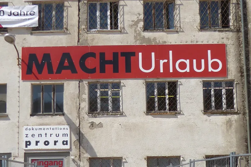The entrance to the Prora Documentation Centre, Rügen