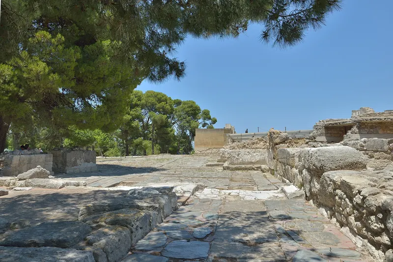 The ruins and partial reconstructions of the Palace of Knossos