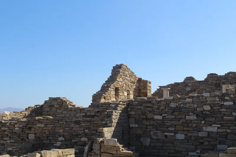 Ruins spread across the island of Delos