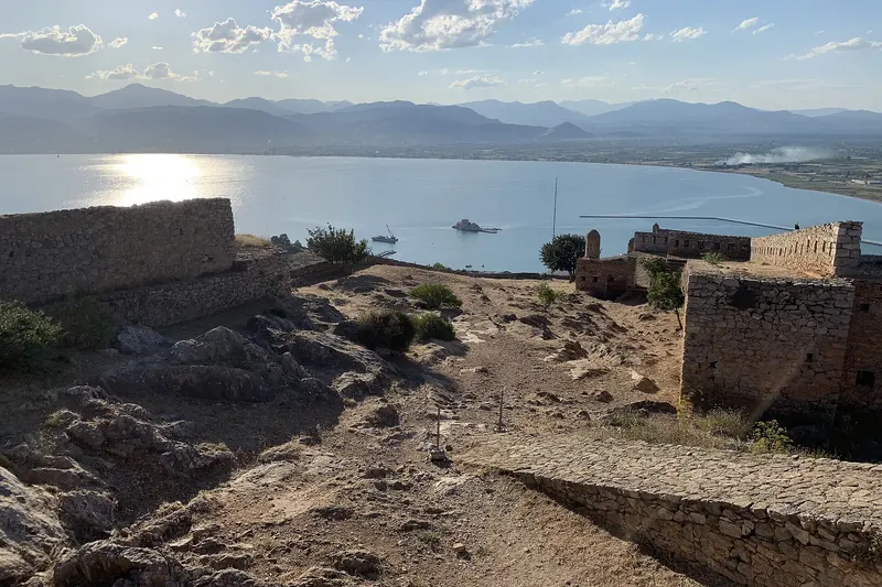 The hilltop Venetian fortress of Palamidi above Nafplio