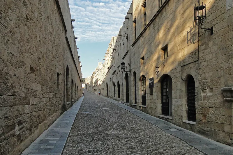 The medieval Street of the Knights in Rhodes Old Town