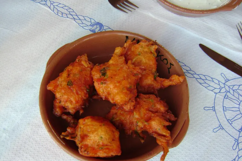 Pitaroudia, Rhodes' chickpea and courgette fritters