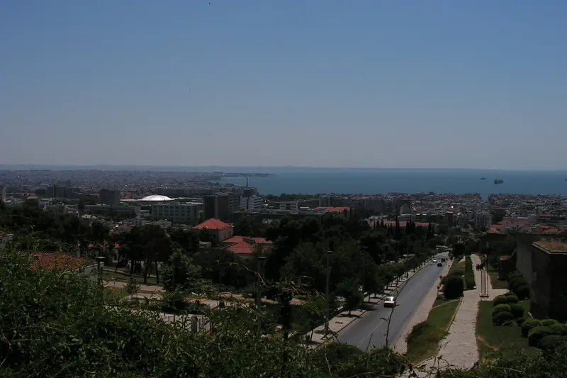 A view over Thessaloniki from the old town
