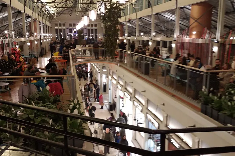 Inside Thessaloniki's Modiano covered market