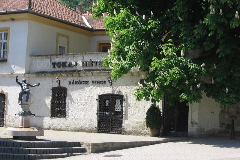 The entrance to the historic Rákóczi cellar in Tokaj