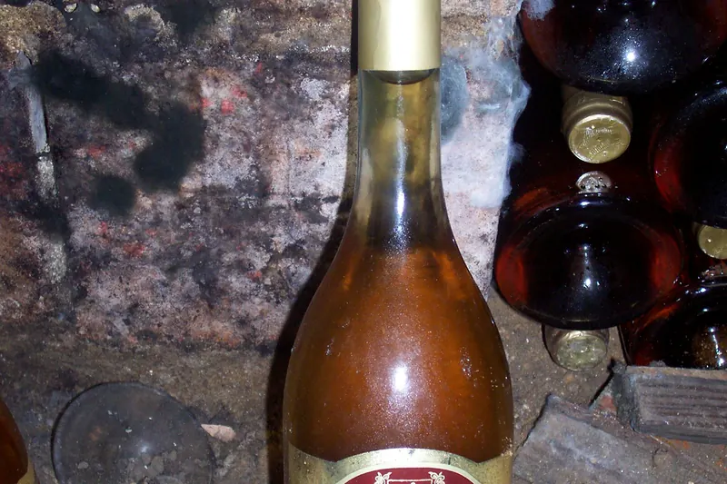 A bottle of Tokaji Aszú sweet wine