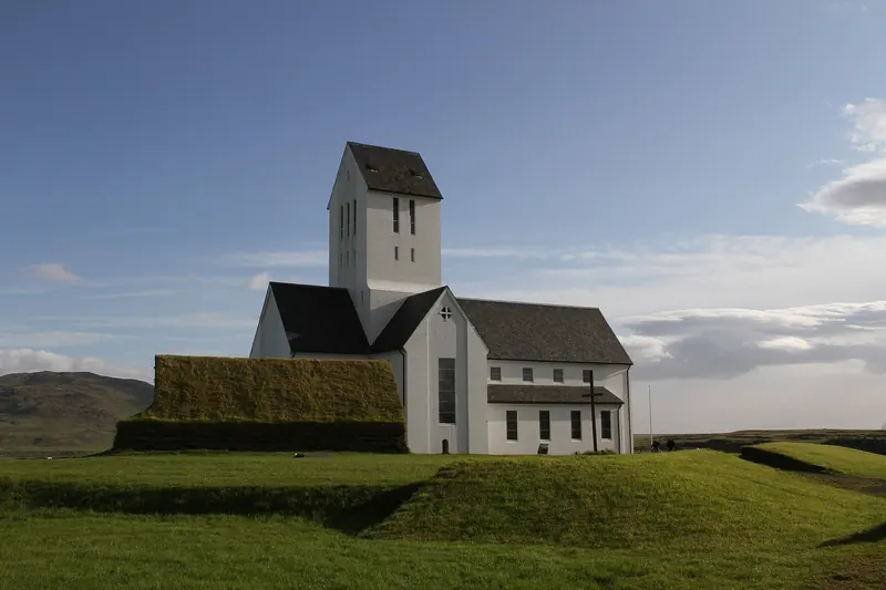Skálholt Cathedral in rural southern Iceland