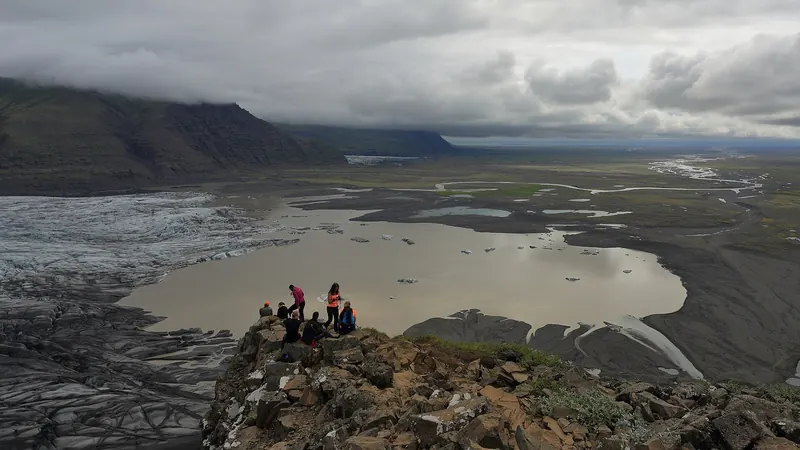 The view over Skaftafell, part of Vatnajökull National Park