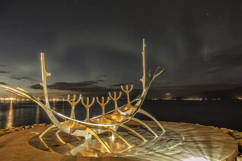 The Sun Voyager sculpture on Reykjavik's waterfront