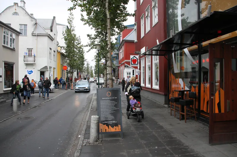 Shopping along Laugavegur, Reykjavik's main street