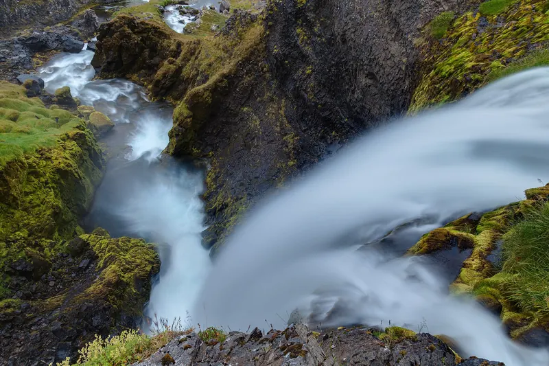The cascading tiers of Dynjandi waterfall