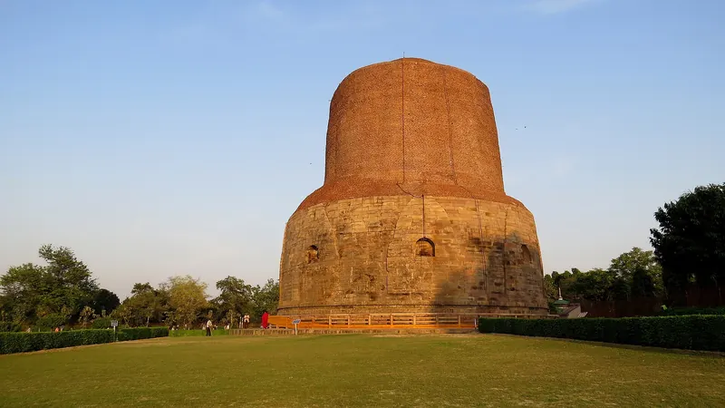The Dhamek Stupa at Sarnath near Varanasi