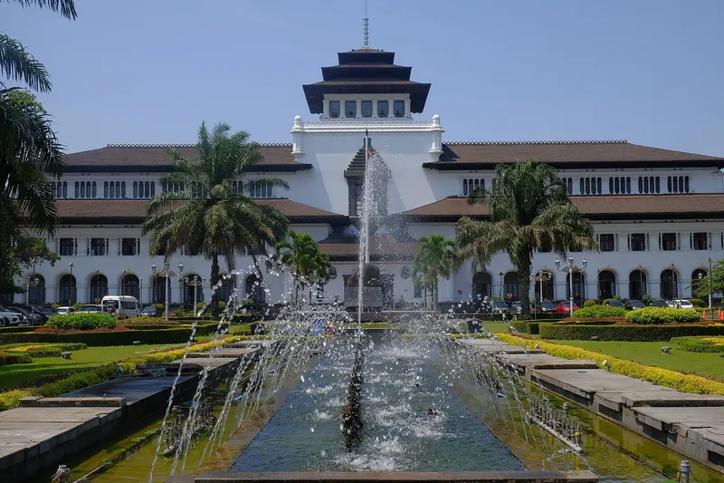 Gedung Sate, the colonial-era government building in Bandung