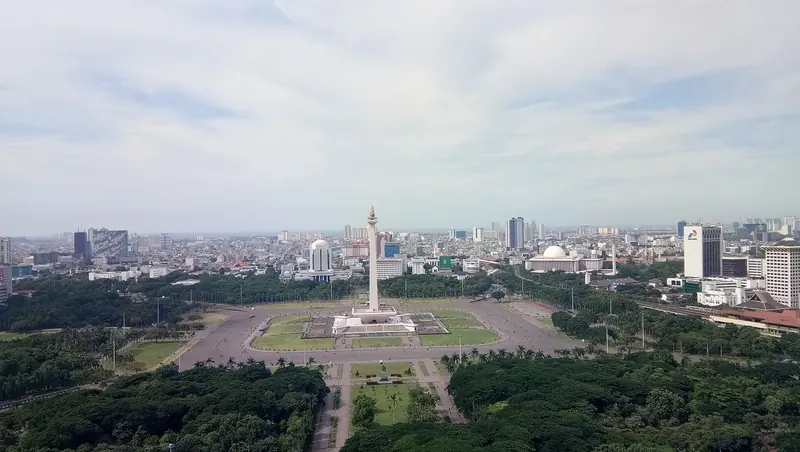 Monas, the National Monument, in central Jakarta
