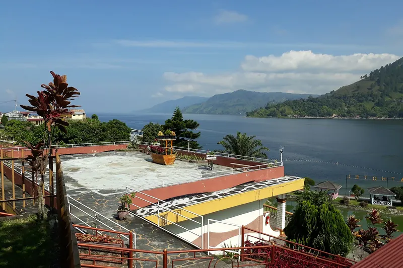 Lake Toba, the world's largest volcanic lake, in North Sumatra
