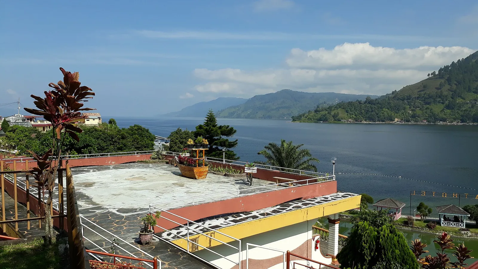 Lake Toba, the world's largest volcanic lake, in North Sumatra