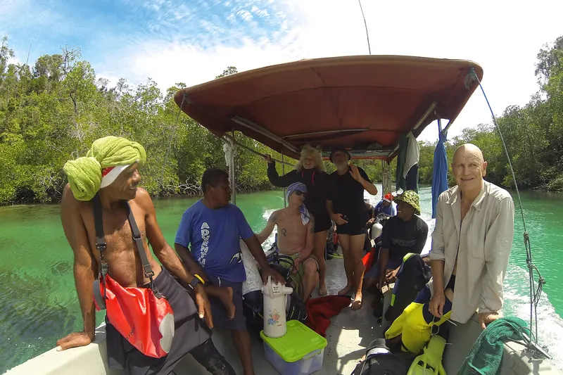 Kayaking through the karst islands of Kabui Bay