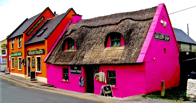 The colourful village of Doolin in County Clare