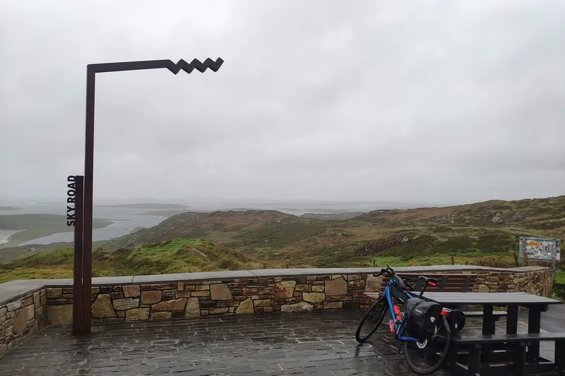 A Wild Atlantic Way signpost on Ireland's west coast