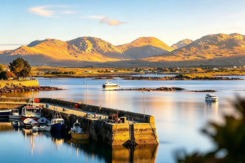 The harbour village of Roundstone in Connemara