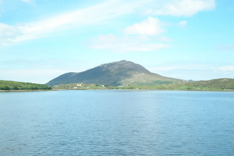 A boardwalk trail through Connemara National Park's bogland
