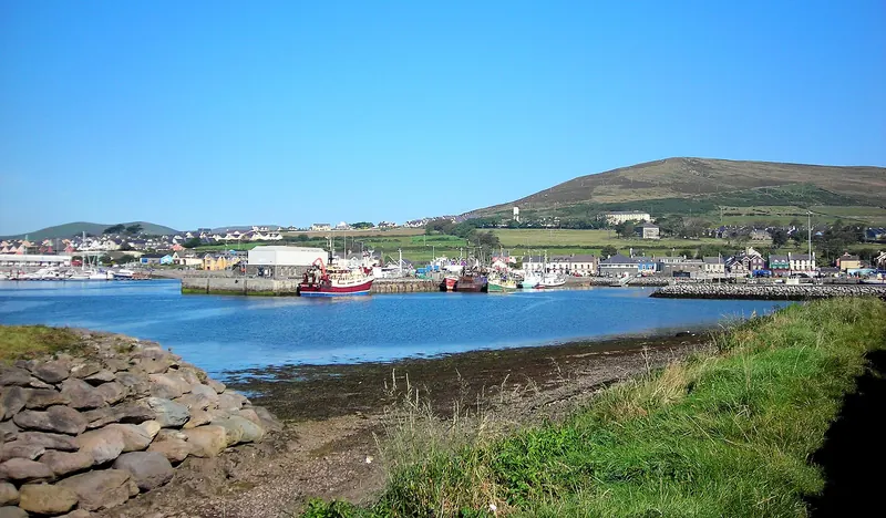 Dingle harbour and town in County Kerry