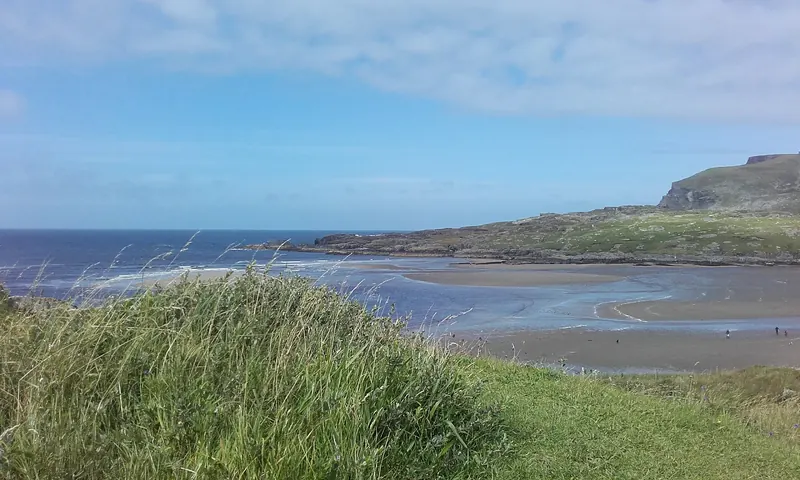 The remote valley of Glencolmcille in County Donegal