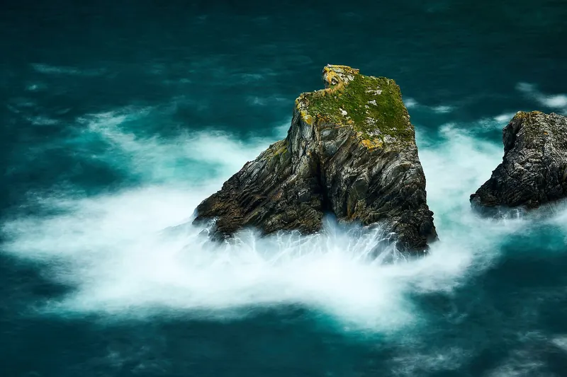 The sea cliffs of Slieve League in County Donegal