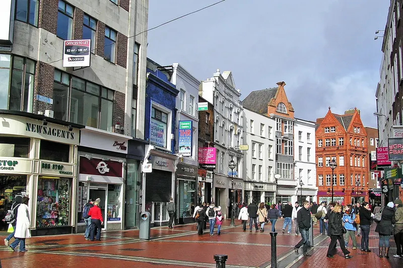 Grafton Street, Dublin's pedestrianised shopping street