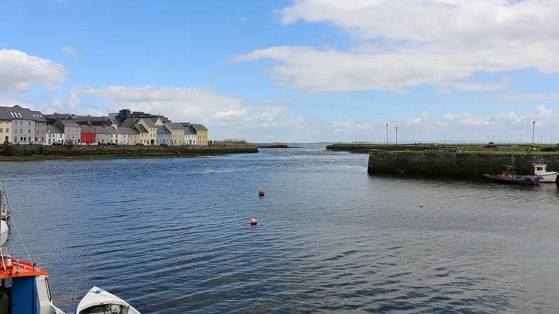 The River Corrib flowing through the centre of Galway