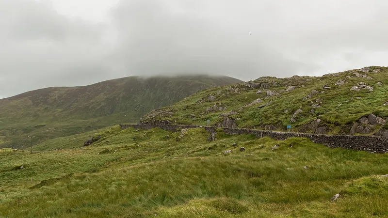 The coastal road of the Ring of Kerry in County Kerry