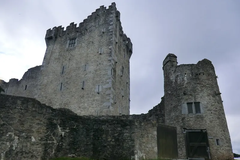 Ross Castle on the shore of Lough Leane near Killarney