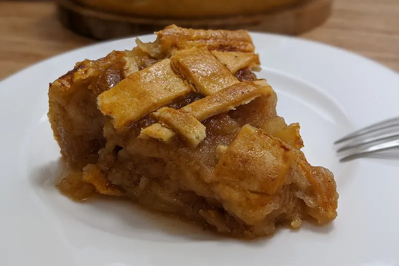 A traditional apple tart
