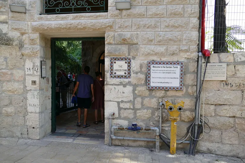 The rock-cut tomb in the Garden Tomb in Jerusalem