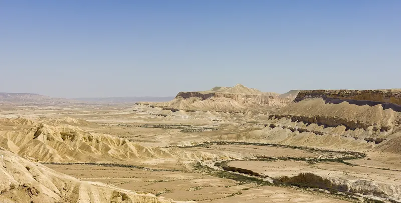 The canyon and pools of Ein Avdat in the Negev