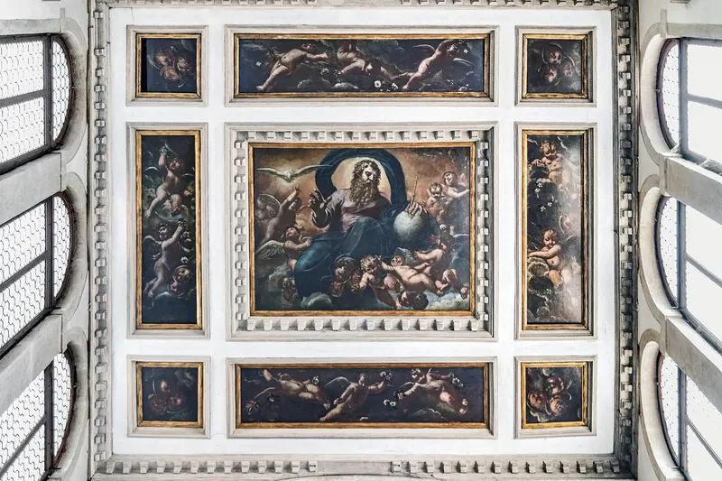 A fresco inside an ordinary Italian parish church