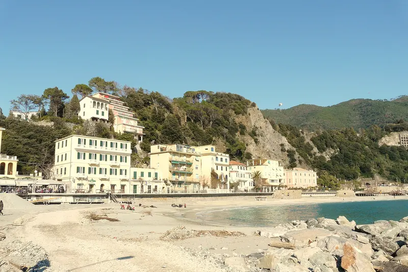 Monterosso al Mare's Fegina beachfront, the only sandy beach in the Cinque Terre
