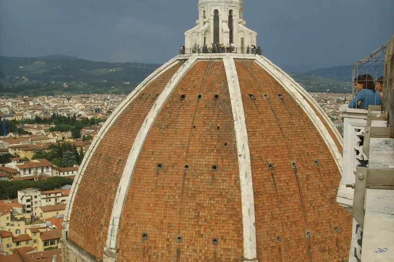 Brunelleschi's terracotta dome seen from Giotto's campanile