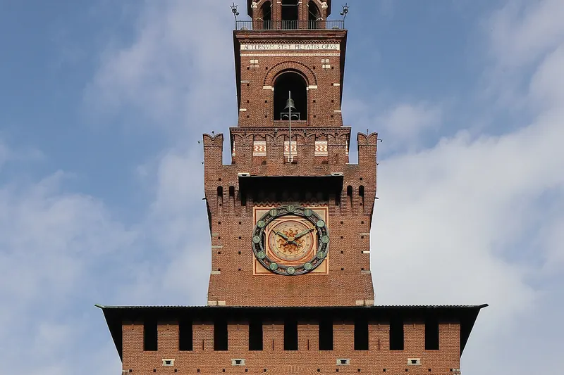 The Renaissance entrance to Milan's Sforza Castle