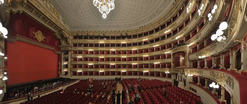 The auditorium of La Scala, Milan's opera house since 1778
