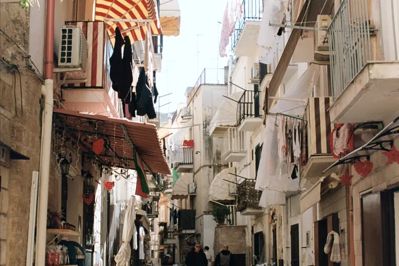 The Arco Basso in Bari Vecchia, where women make orecchiette at tables in the street