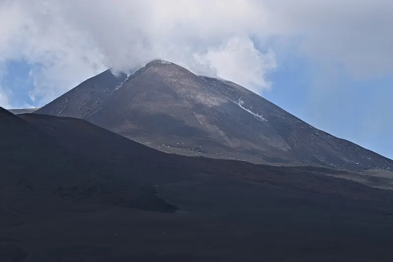 The summit craters of Mount Etna