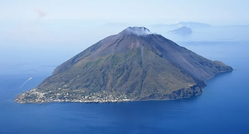 Stromboli, one of the Aeolian islands north of Milazzo