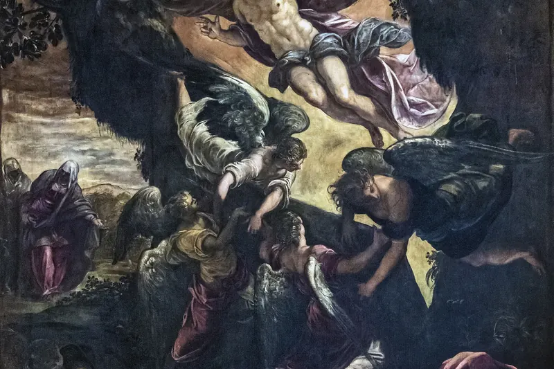 Tintoretto's Resurrection of Christ, one of dozens of his canvases painted for the Scuola Grande di San Rocco
