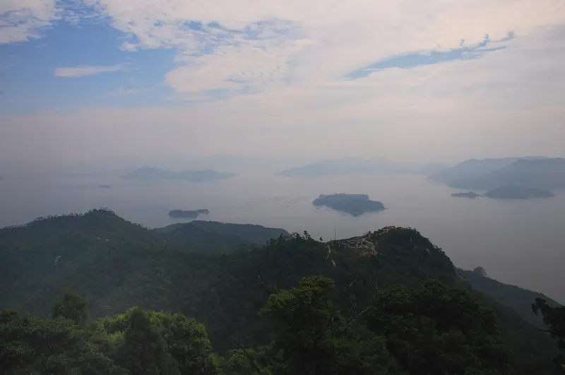 The view across the Seto Inland Sea from Mount Misen