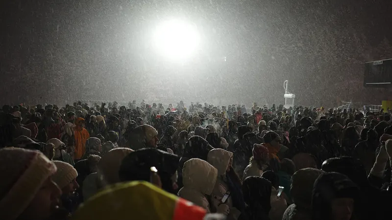 Skiers on Niseko's powder snow slopes