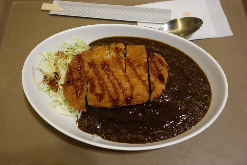 Kanazawa curry, thick dark roux served with shredded cabbage