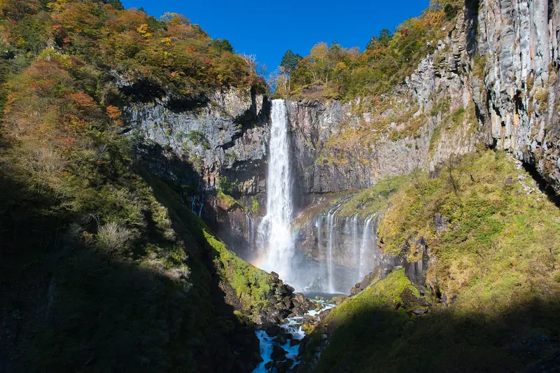 Kegon Falls' 97-metre drop near Nikko