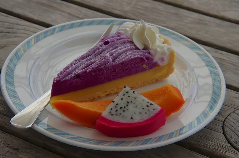 A beni-imo purple sweet potato tart