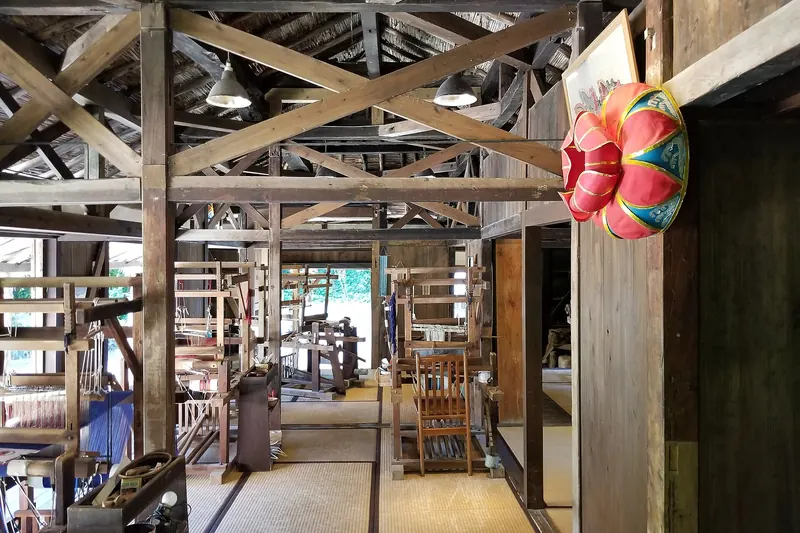 The interior of a traditional Ryukyuan home at Ryukyu Mura